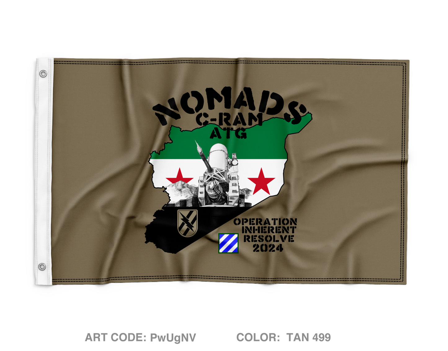 Bravo Btry 1-118th FAR Wall Flag - PwUgNV