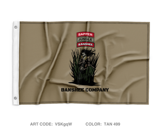 B Co, 29th Beb, 3IBCT, 25 ID Wall Flag - VSKgqW