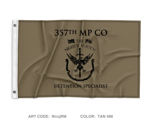 357th MP CO Wall Flag - WccjRM