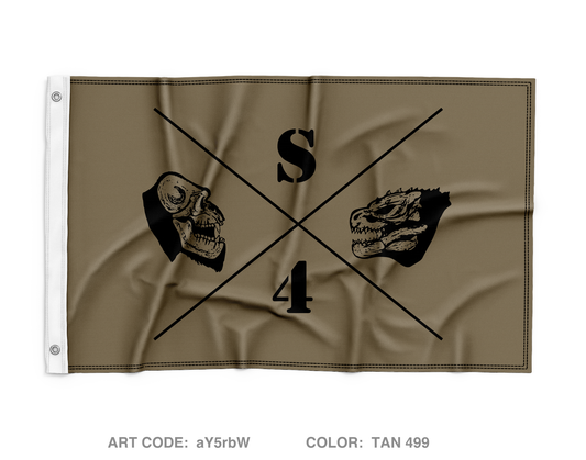 S4 5-4 CAV 2ABCT, 1ID Wall Flag - aY5rbW