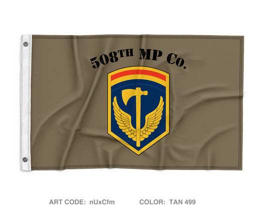 508th MP Co Wall Flag - nUxCfm