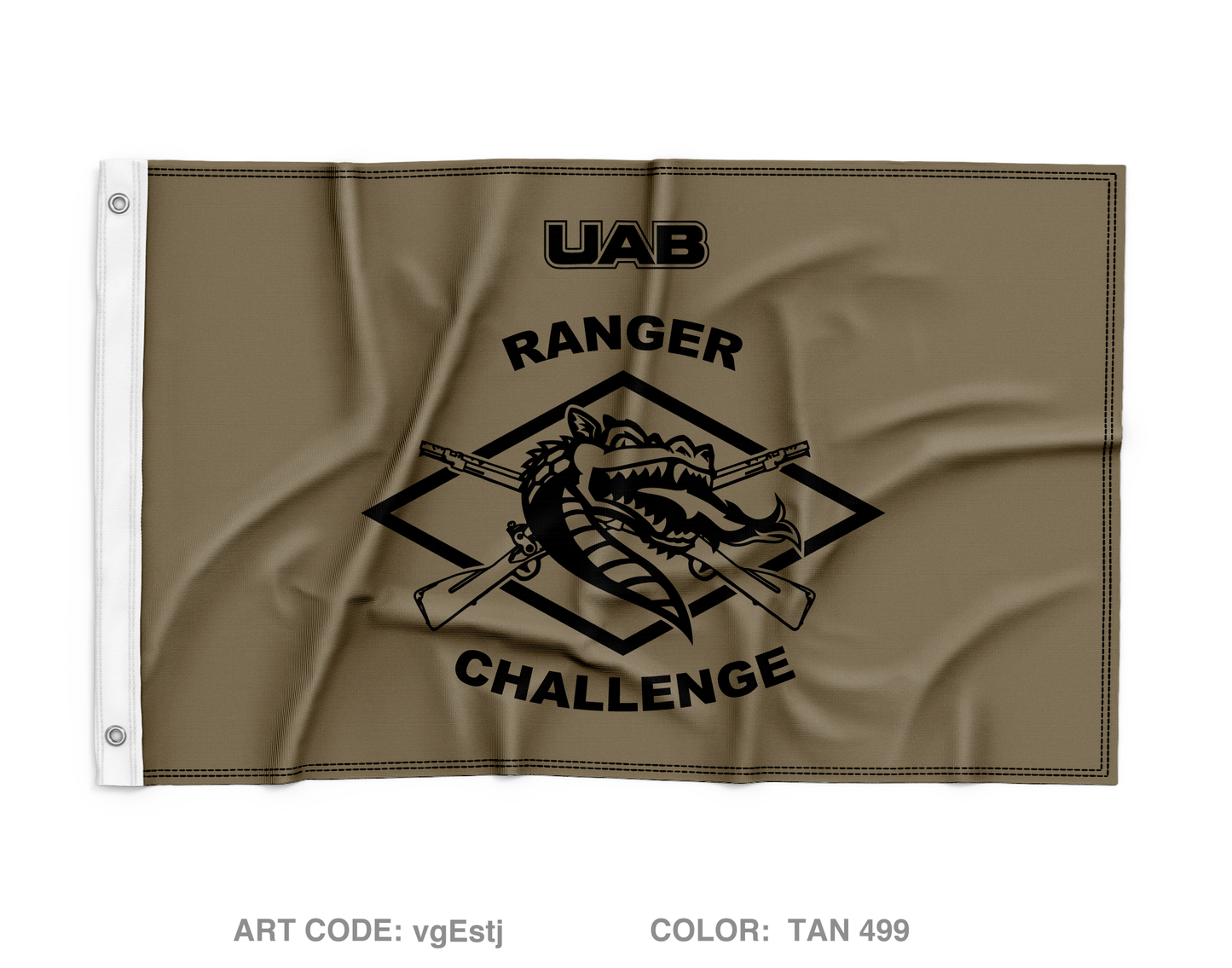 University of Alabama at Birmingham Ranger Challenge Wall Flag - vgEstj