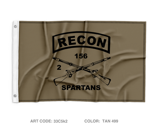 Reconnaissance Platoon, 2-156th INF Wall Flag - xCxzDW