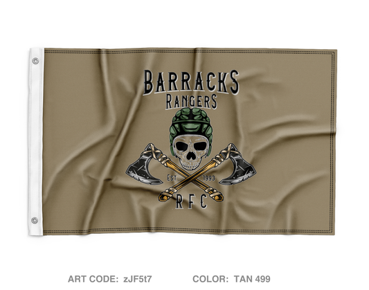 Barracks Rangers RFC Wall Flag - zJF5t7