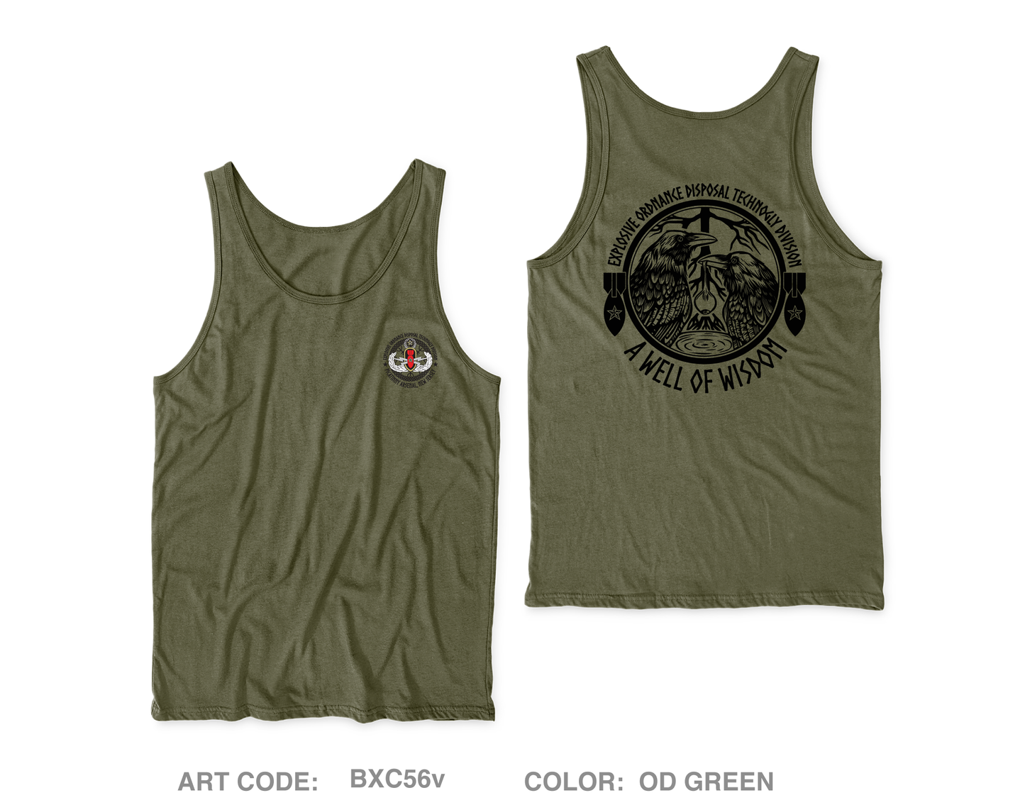 Explosive Ordnance Disposal Technology Division (EOD) Core Men's Performance Tank Top - BXC56v