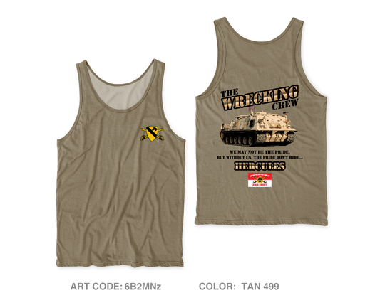 1st Cav Core Men's Performance Tank Top - 6B2MNz