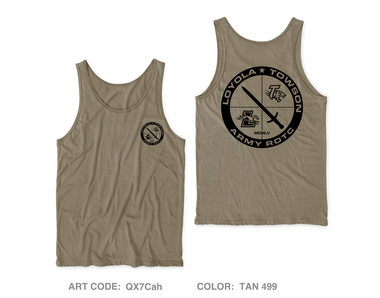 Loyola|Towson ROTC Core Men's Performance Tank Top - QX7Cah