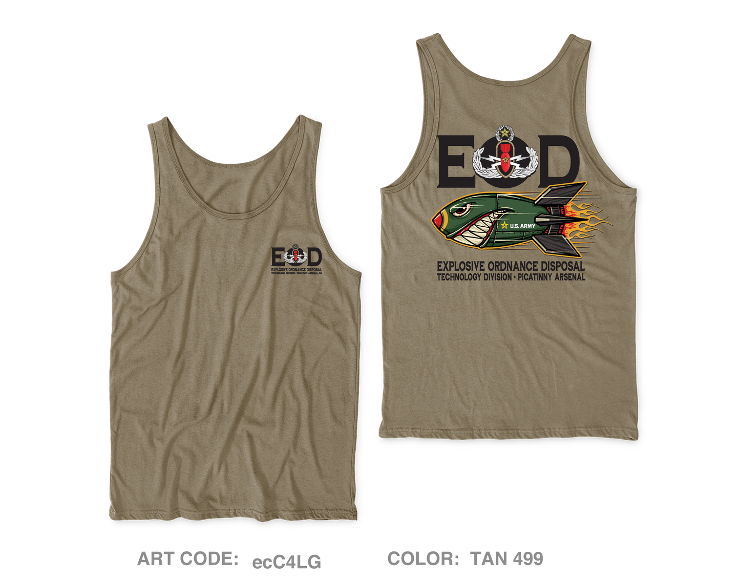 Explosive Ordnance Disposal Technology Division (EOD) Core Men's Performance Tank Top - ecC4LG