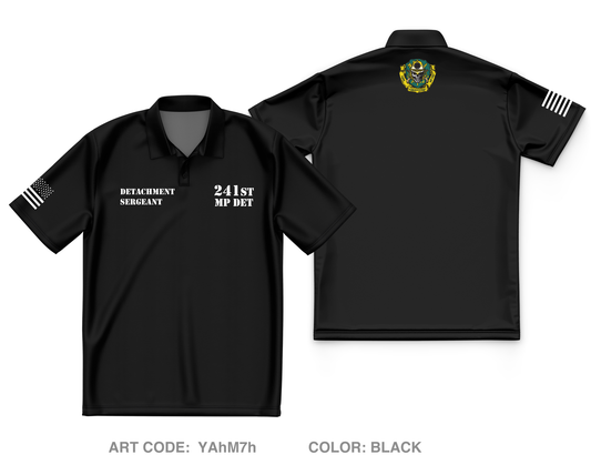 241st Military Police DET Core Men's SS Performance Polo - YAhM7h