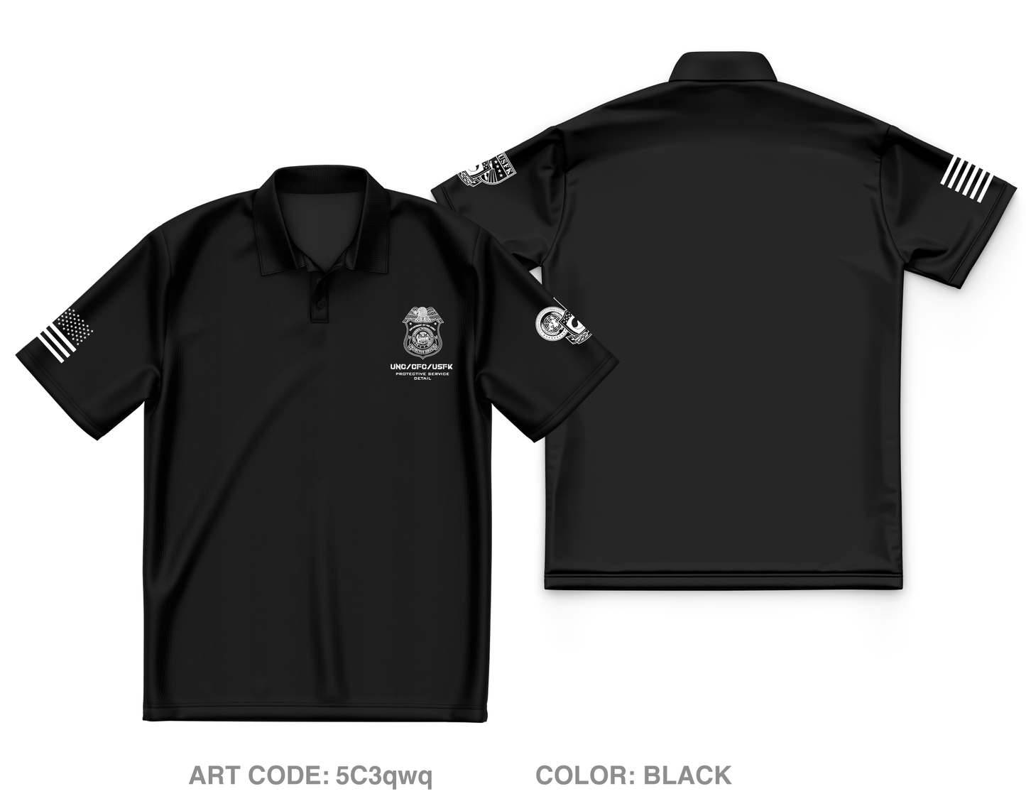 USFK PSD Core Men's SS Performance Polo - 5C3qwq