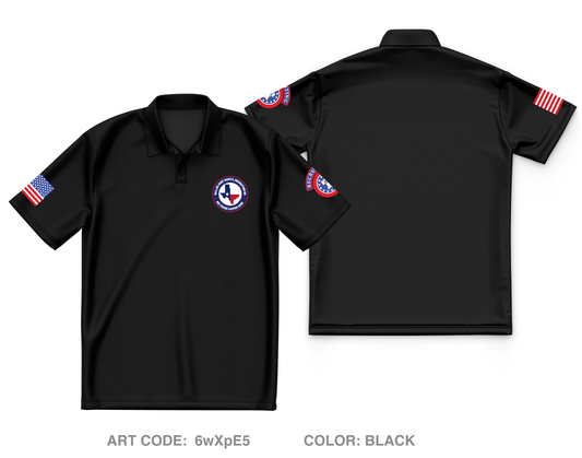 Dallas Fort Worth Recruiting Battalion Core Men's SS Performance Polo - 6wXpE5