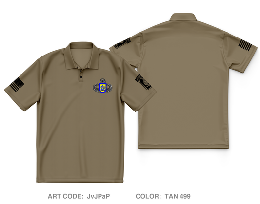 B Co, 173rd BSB (A), 173rd IBCT (A) Core Men's SS Performance Polo - JvJPaP