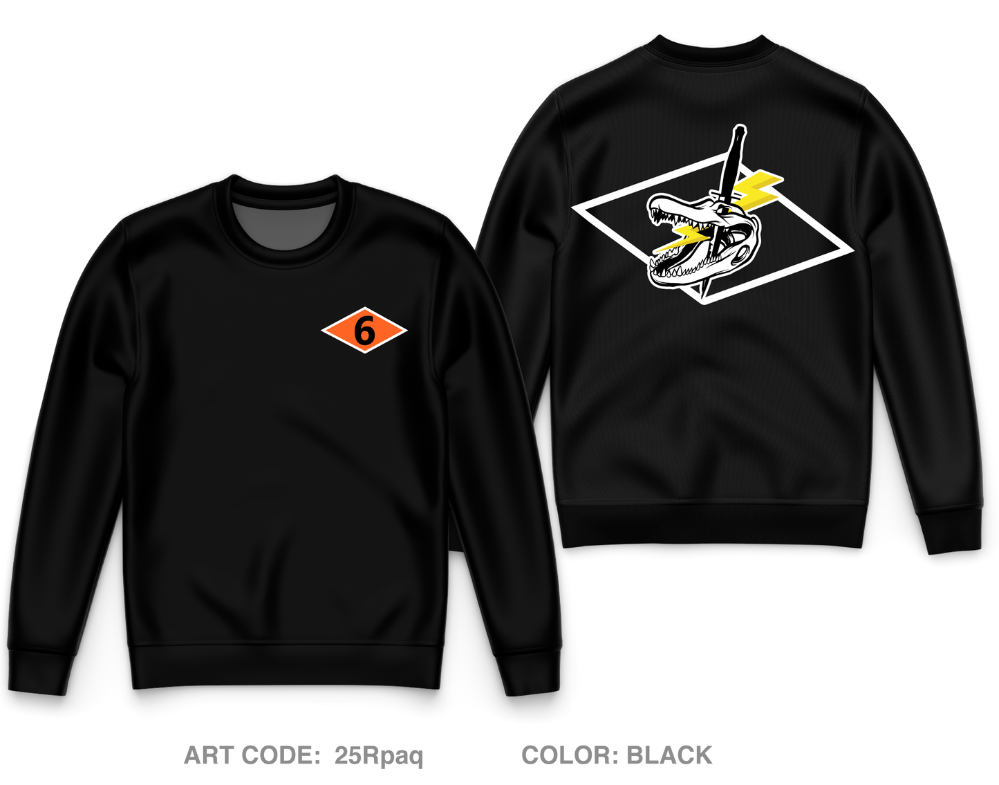 S6 6RTB Core Men's Crewneck Performance Sweatshirt - 25Rpaq