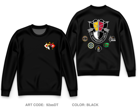 Signal Detachment, Group Support Battalion, 3rd Special Forces Group Core Men's Crewneck Performance Sweatshirt - 92asDT