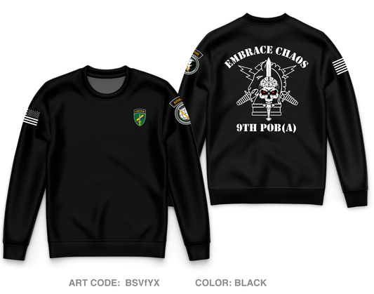 9th Psychological Operations Battalion Core Men's Crewneck Performance Sweatshirt - BSVfYX