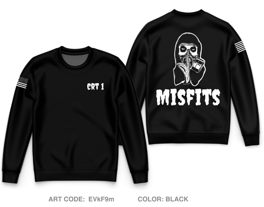 CRT 1 MISFITS Core Men's Crewneck Performance Sweatshirt - EVkF9m