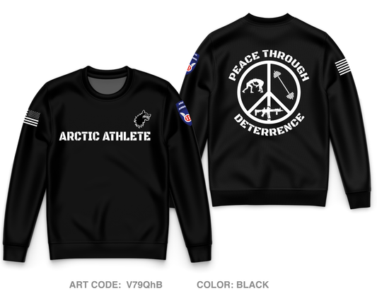 Arctic Athlete Program, 1|11 Arctic Airborne Core Men's Crewneck Performance Sweatshirt - V79QhB