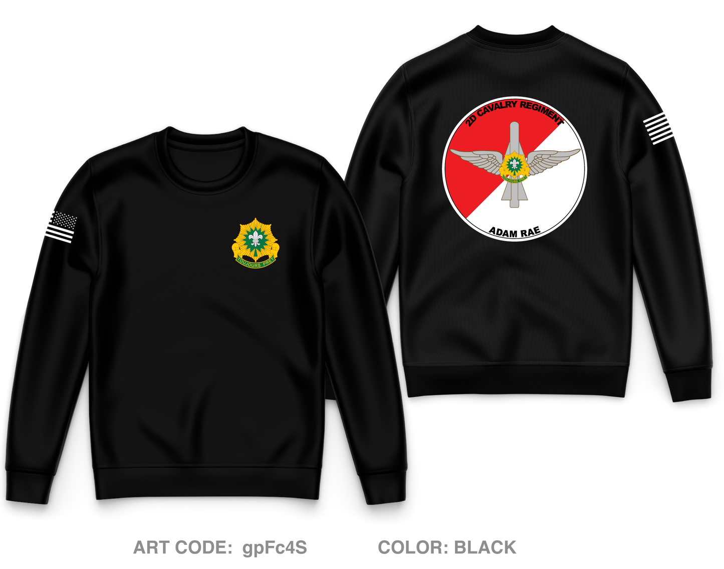 2CR ADAM|RAE Core Men's Crewneck Performance Sweatshirt - gpFc4S