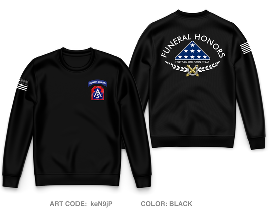 FUNERAL HONORS PLATOON, HSC, HHBN, ARNORTH Core Men's Crewneck Performance Sweatshirt - keN9jP