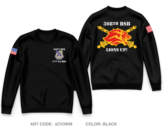 308th BSB Core Men's Crewneck Performance Sweatshirt - sCV3WM