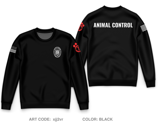 City of Tucumcari Animal Control Core Men's Crewneck Performance Sweatshirt - xjj2vr