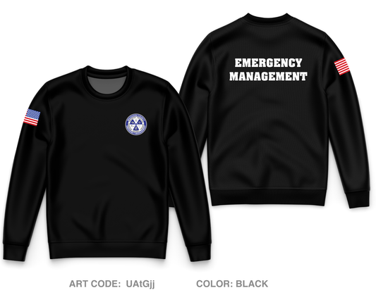 Waushara County Emergency Management Core Men's Crewneck Performance Sweatshirt - UAtGjj