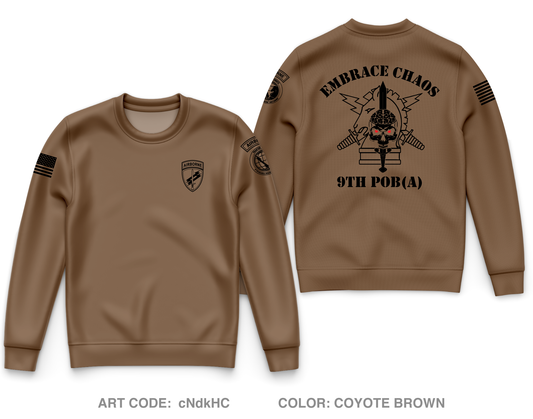 9th Psychological Operations Battalion Core Men's Crewneck Performance Sweatshirt - cNdkHC