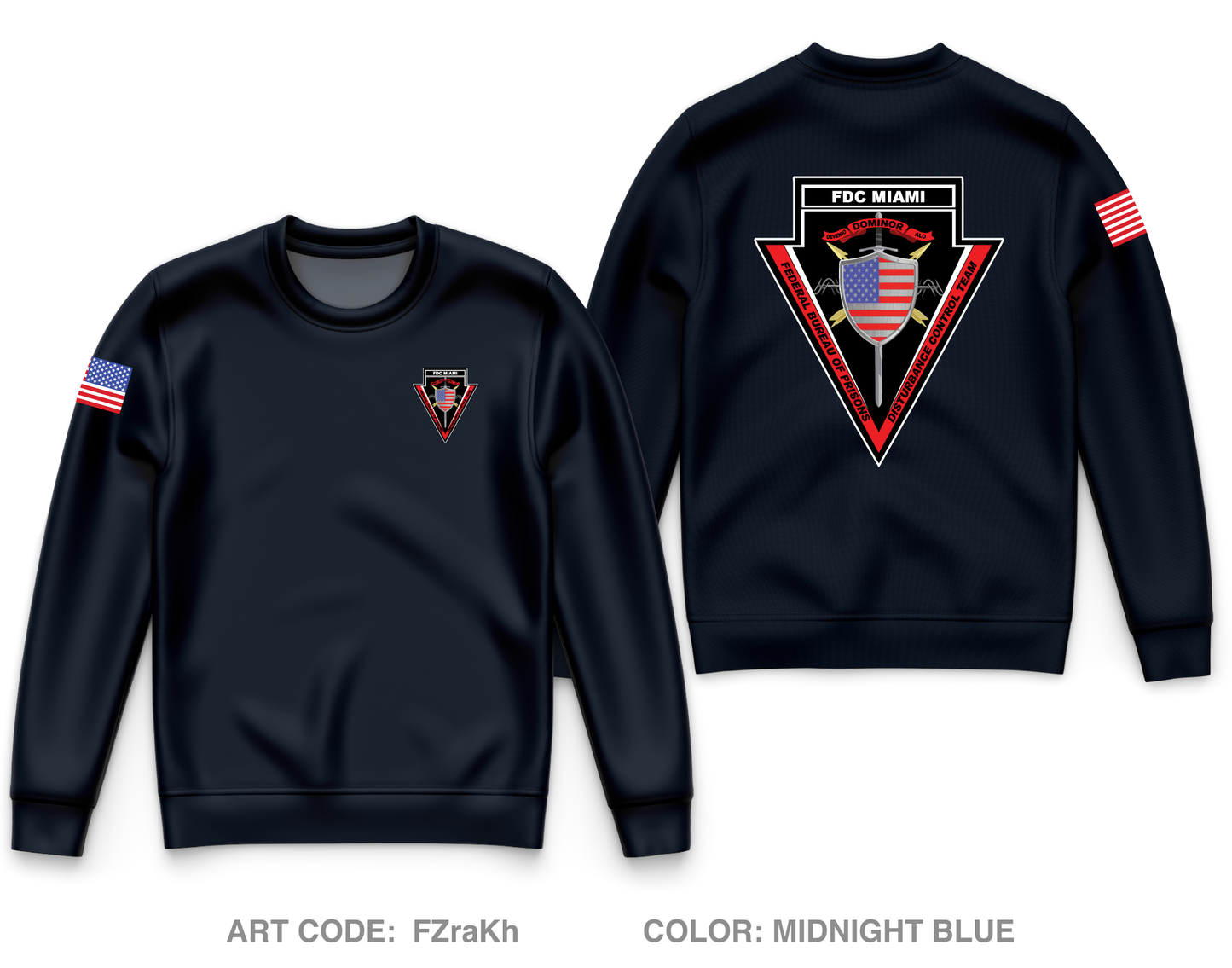 FDC MIAMI DCT Core Men's Crewneck Performance Sweatshirt - FZraKh