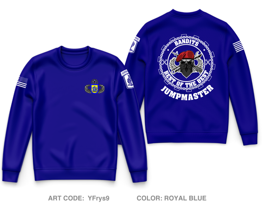 B CO, 173RD BSB (A), 173RD IBCT (A) Core Men's Crewneck Performance Sweatshirt - YFrys9