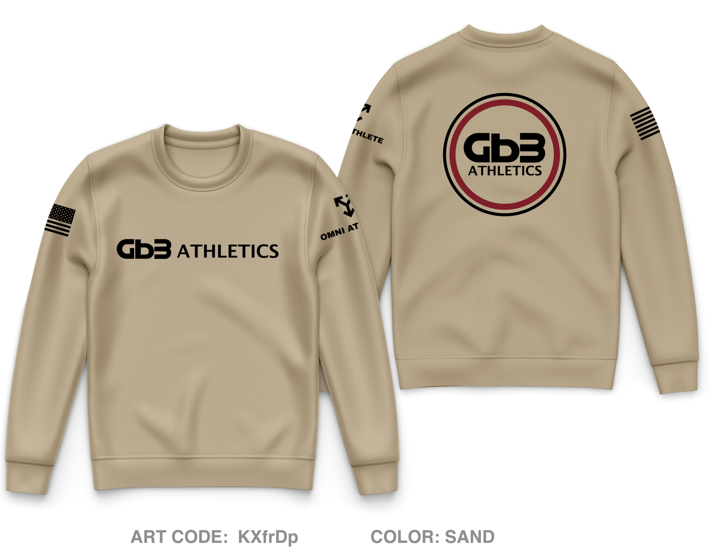 GB3 Athletics Core Men's Crewneck Performance Sweatshirt - KXfrDp