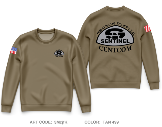 Centcom Sentinel Core Men's Crewneck Performance Sweatshirt - 3McjfK