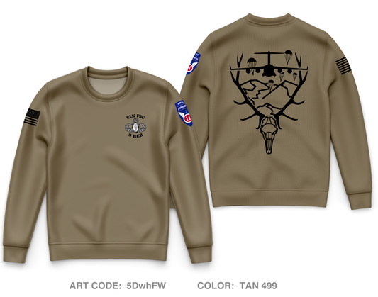 E Co, 6 BEB 2nd Brigade, 11th Airborne Division Core Men's Crewneck Performance Sweatshirt - 5DwhFW