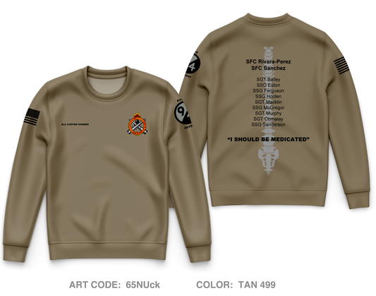 CUSTOM RTS-M Devens ALC Core Men's Crewneck Performance Sweatshirt - 65NUck