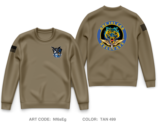 HHC BDE "Hellcats", 101st CAB Core Men's Crewneck Performance Sweatshirt - Nf6sEg