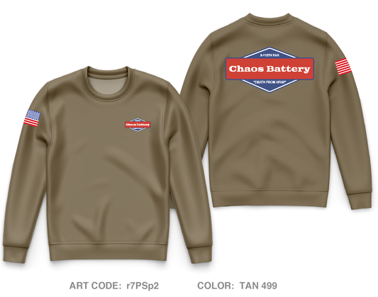 Charlie Battery, 3RD Battalion 112TH Field Artillery Regiment Core Men's Crewneck Performance Sweatshirt - r7PSp2