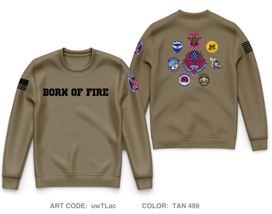 3-10 General Support Aviation Brigade (GSAB), 10th CAB, 10th Mountain Division  Core Men's Crewneck Performance Sweatshirt - uwTLac