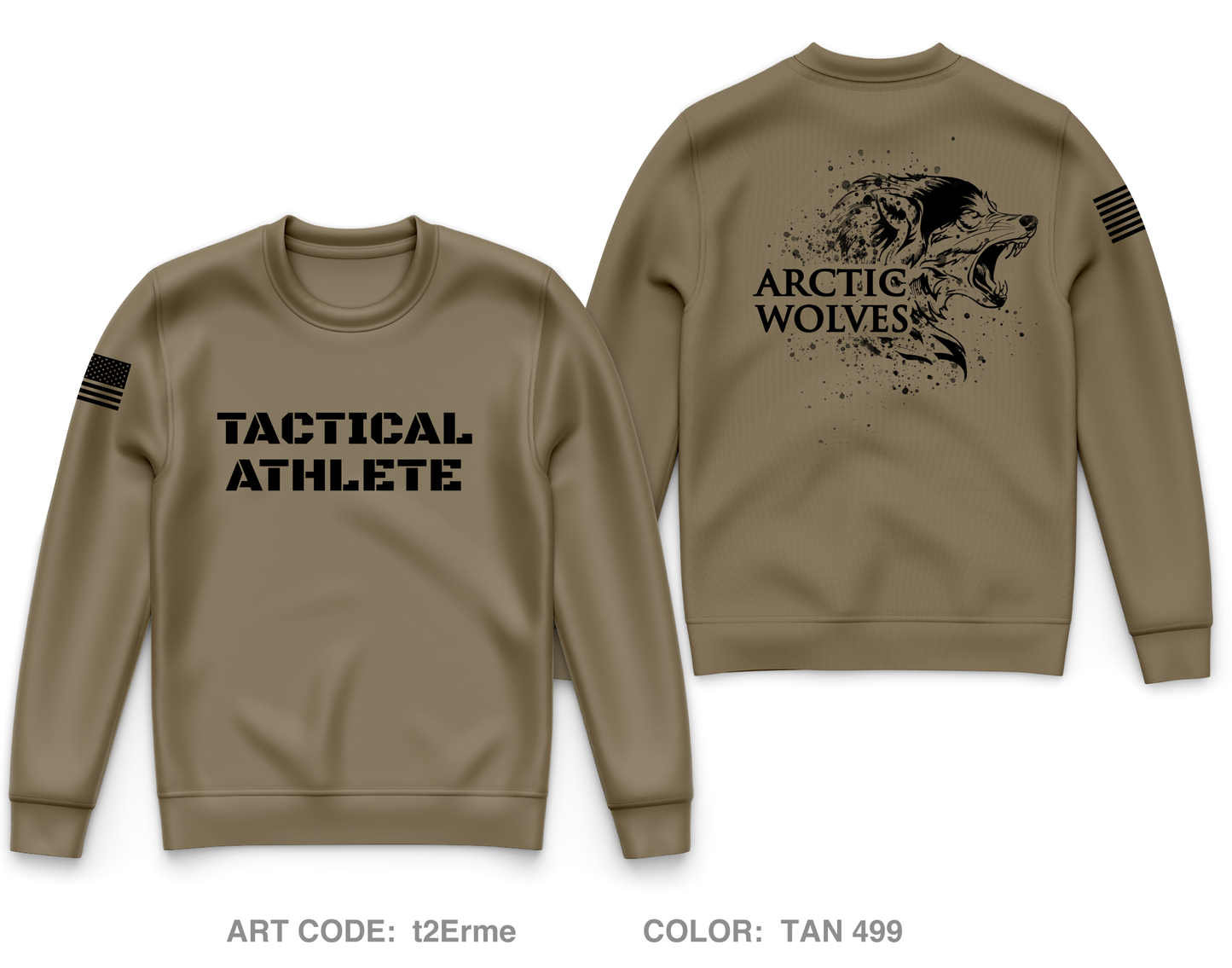 Arctic Athlete Program, 1|11 Arctic Airborne Core Men's Crewneck Performance Sweatshirt - t2Erme