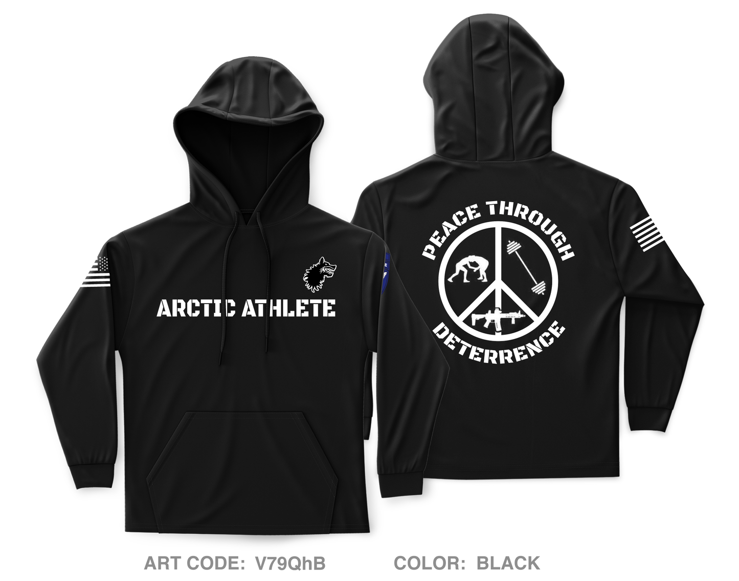 Arctic Athlete Program, 1|11 Arctic Airborne Core Men's Hooded Performance Sweatshirt - V79QhB