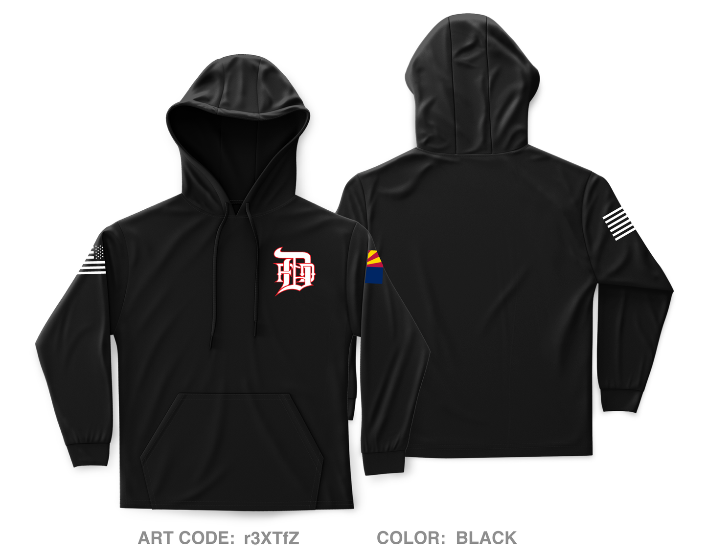 Douglas fire dept. Core Men's Hooded Performance Sweatshirt - r3XTfZ