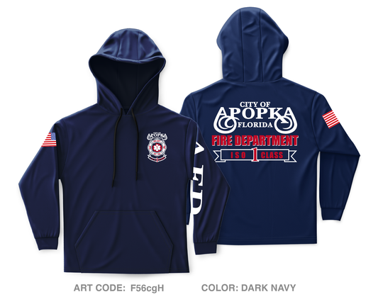 Apopka Fire Department Core Men's Hooded Performance Sweatshirt - F56cgH