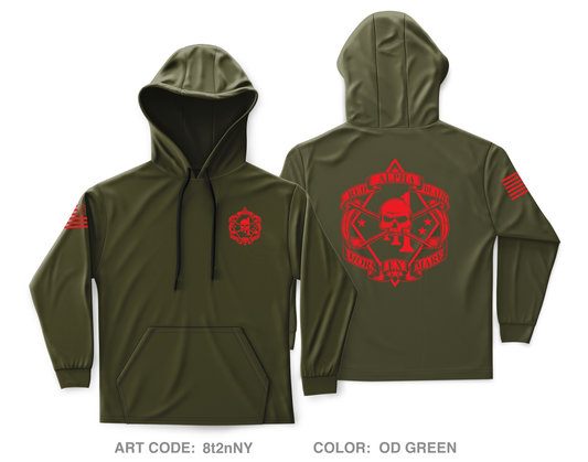 A co, 1st BN 1st Mar Core Men's Hooded Performance Sweatshirt - 8t2nNY