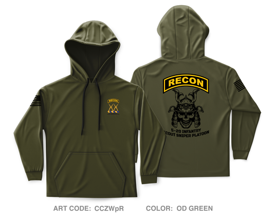 5-20 INFANTRY SCOUT/SNIPER PLATOON Store 1 Core Men's Hooded Performance Sweatshirt - CCZWpR