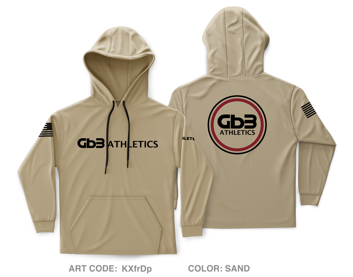 GB3 Athletics Core Men's Hooded Performance Sweatshirt - KXfrDp