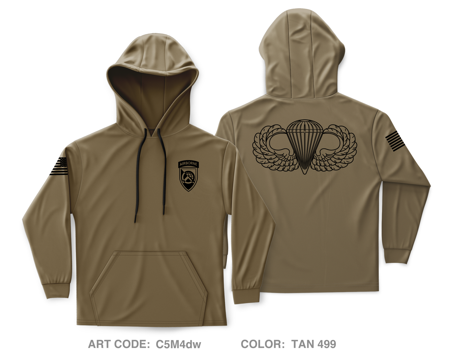 360th CA BDE (A) Core Men's Hooded Performance Sweatshirt - C5M4dw