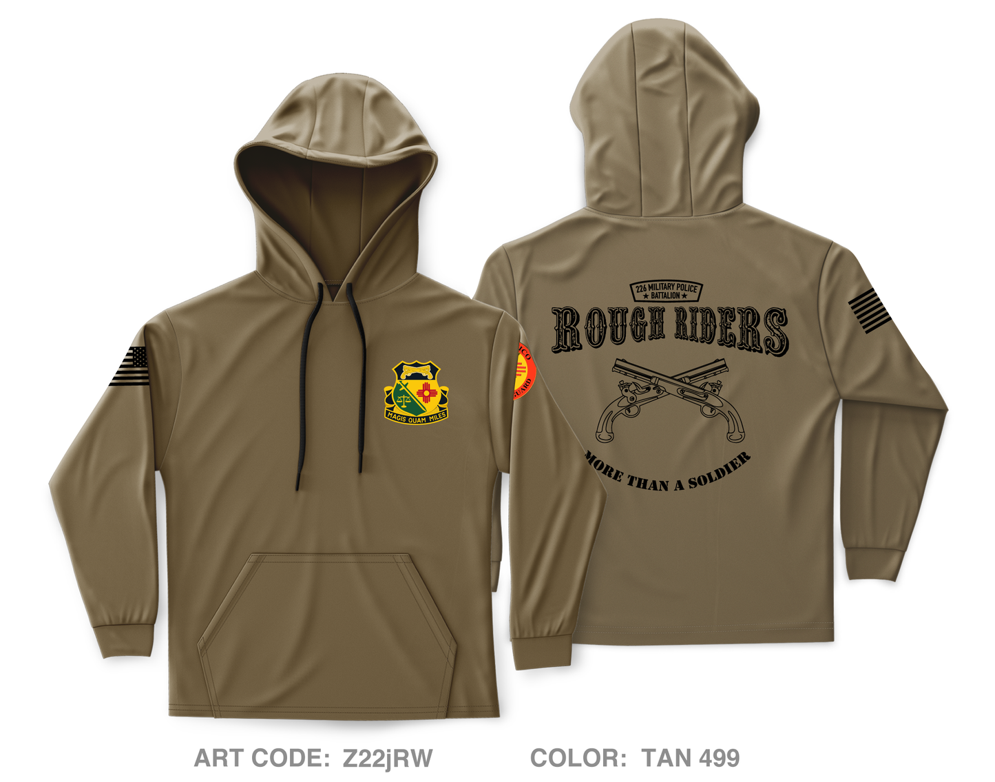 226th Military Police Battalion Core Men's Hooded Performance Sweatshirt - Z22jRW