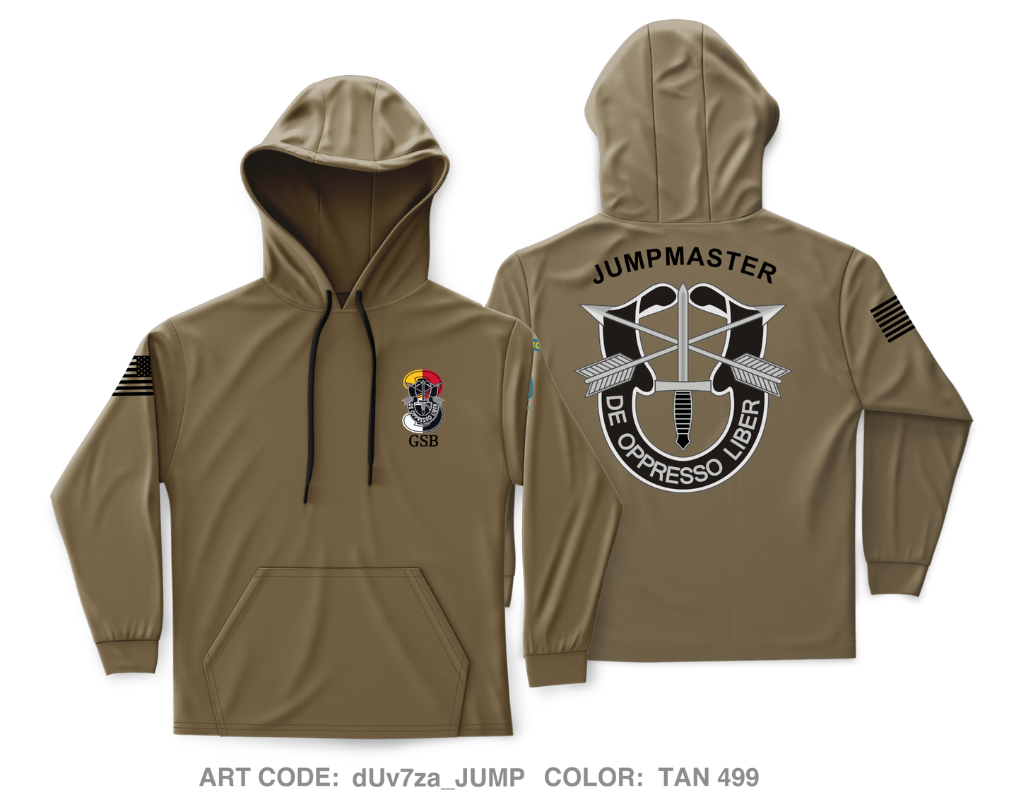 Group Support Battalion, 3D SFG(A) Core Men's Hooded Performance Sweatshirt - dUv7za_JUMP