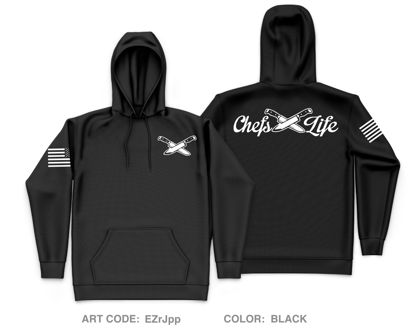 Chefs Life Apparel Core Men's Hooded Performance Sweatshirt - EZrJpp