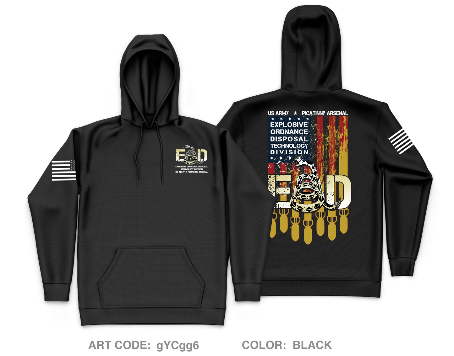 Explosive Ordnance Disposal Technology Division (EOD) Core Men's Hooded Performance Sweatshirt - gYCgg6