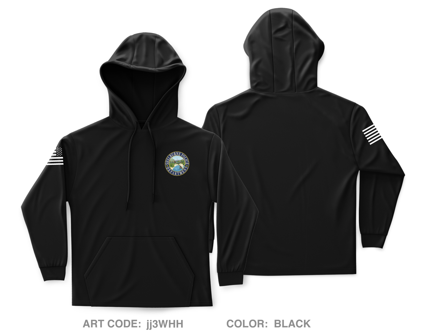 Shelburne Police Department Core Men's Hooded Performance Sweatshirt - jj3WHH