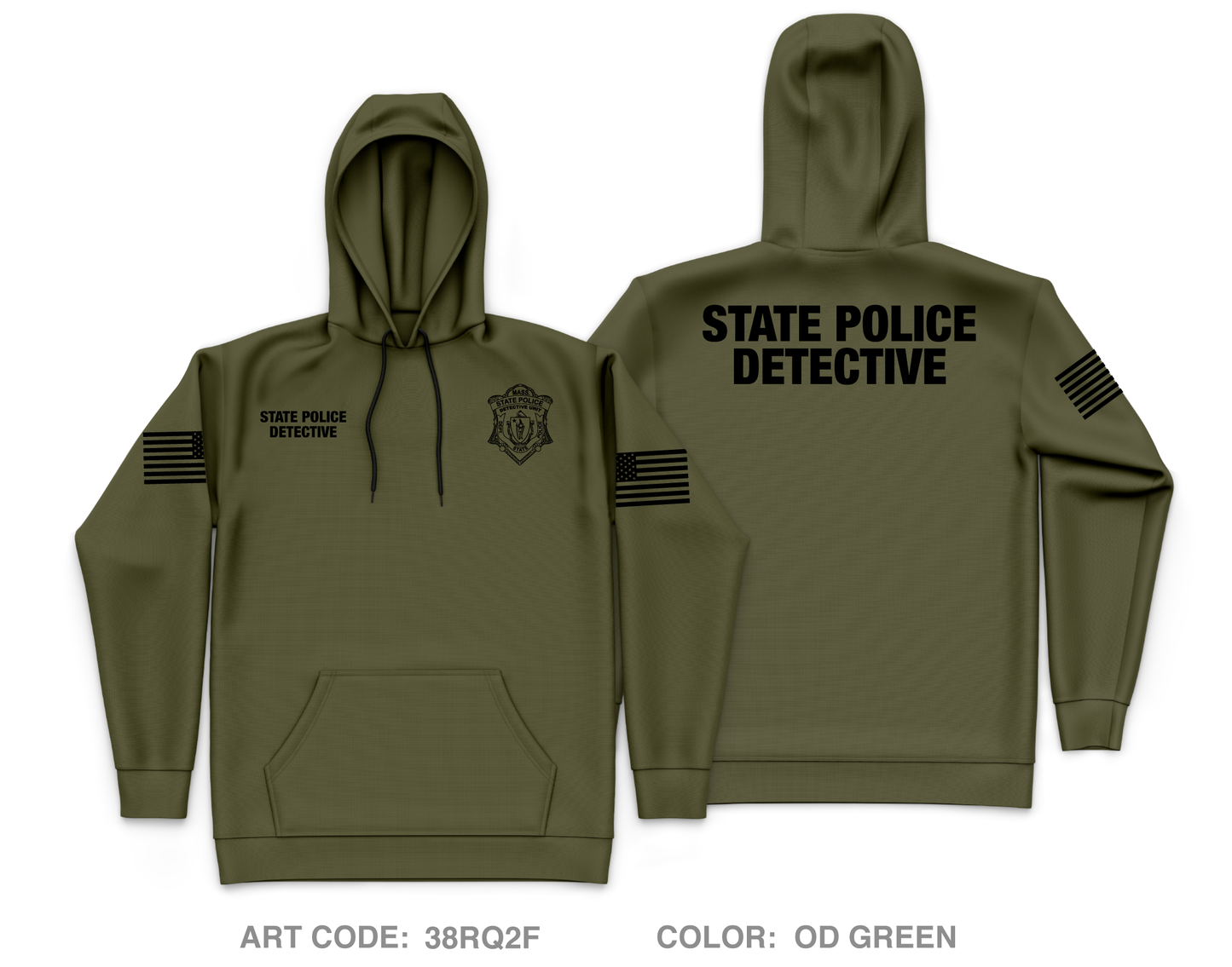 Northwestern District Anti-Crime Task Force Core Men's Hooded Performance Sweatshirt - 38RQ2F